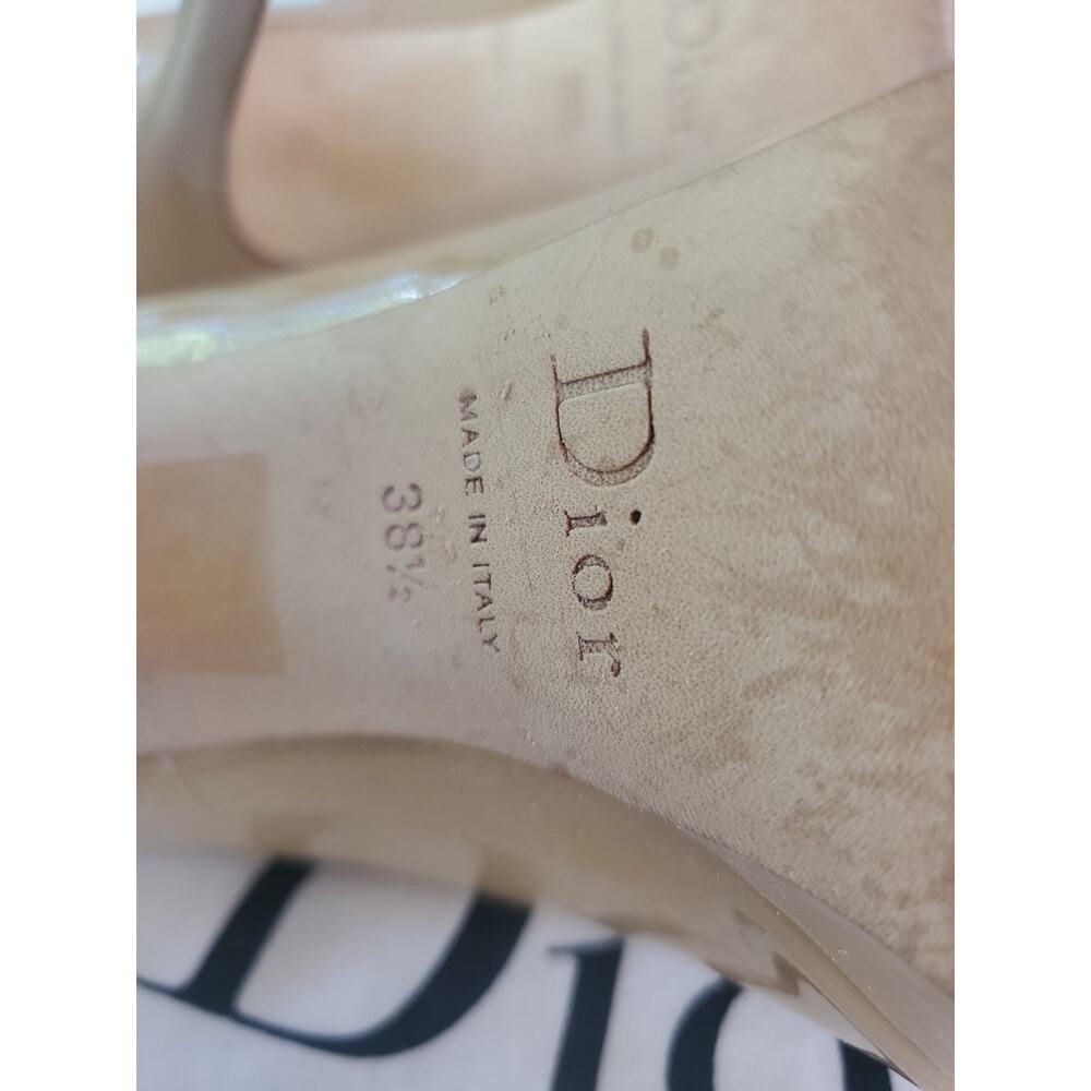 Dior Mustard Patent Leather Miss Dior Pumps Size 38.5 - Picture 10 of 13